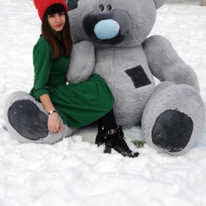 Огромный плюшевый медведь Тедди