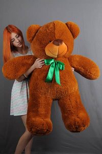 Коричневый плюшевый мишка фото